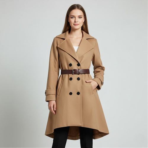 Riche | Manteau long femme en laine mélangée