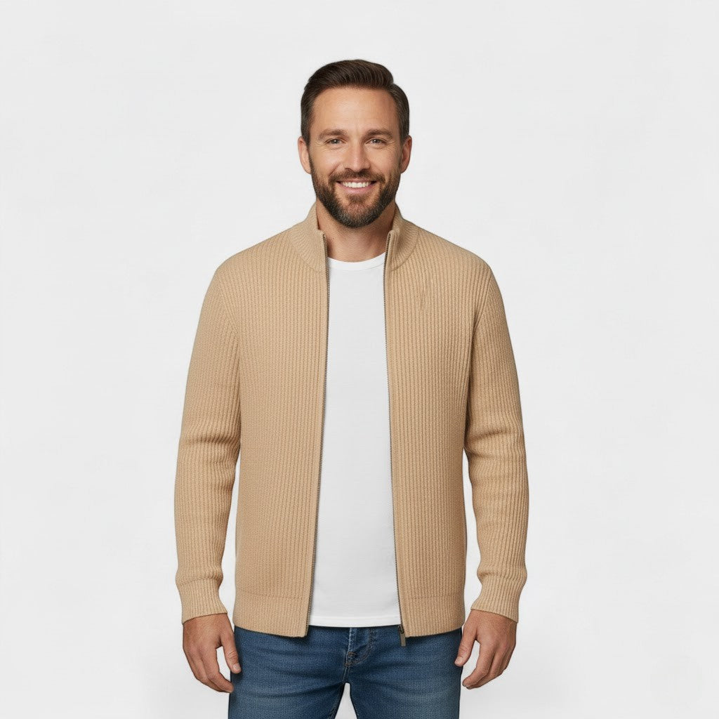 Riche | Men's slim-fit knit cardigan