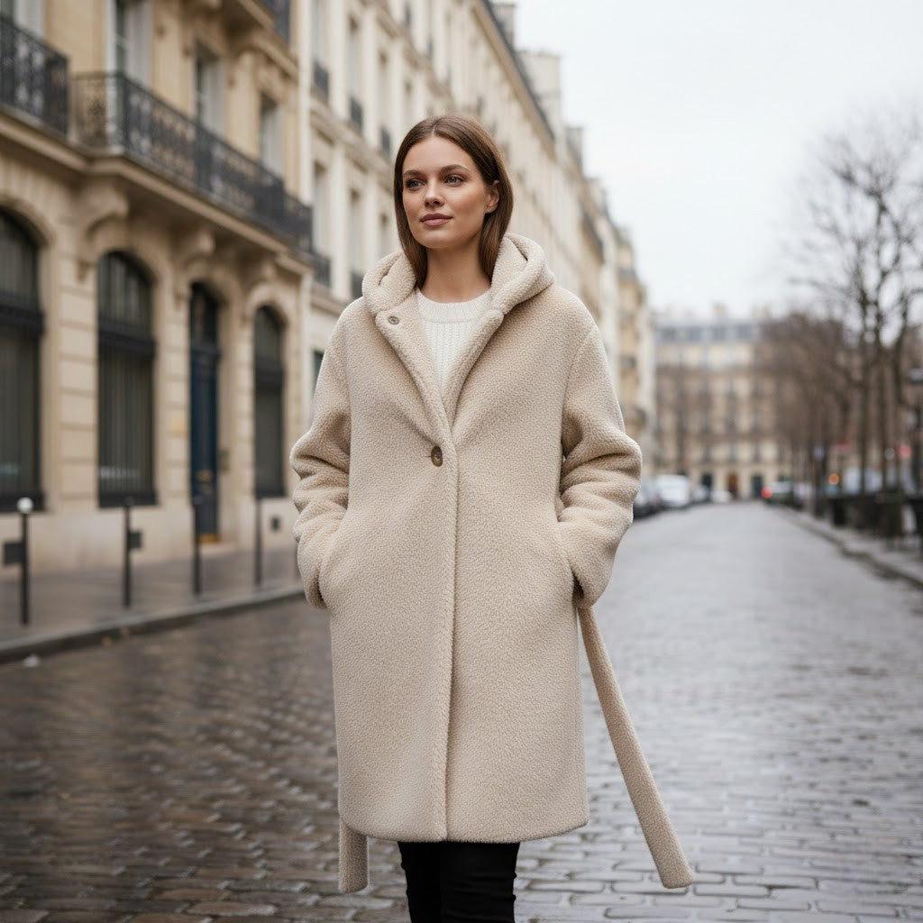 Riche | Manteau long femme en peluche