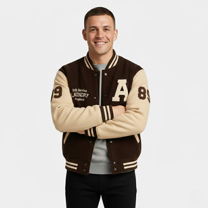 Riche | Men's Cashmere Varsity Jacket