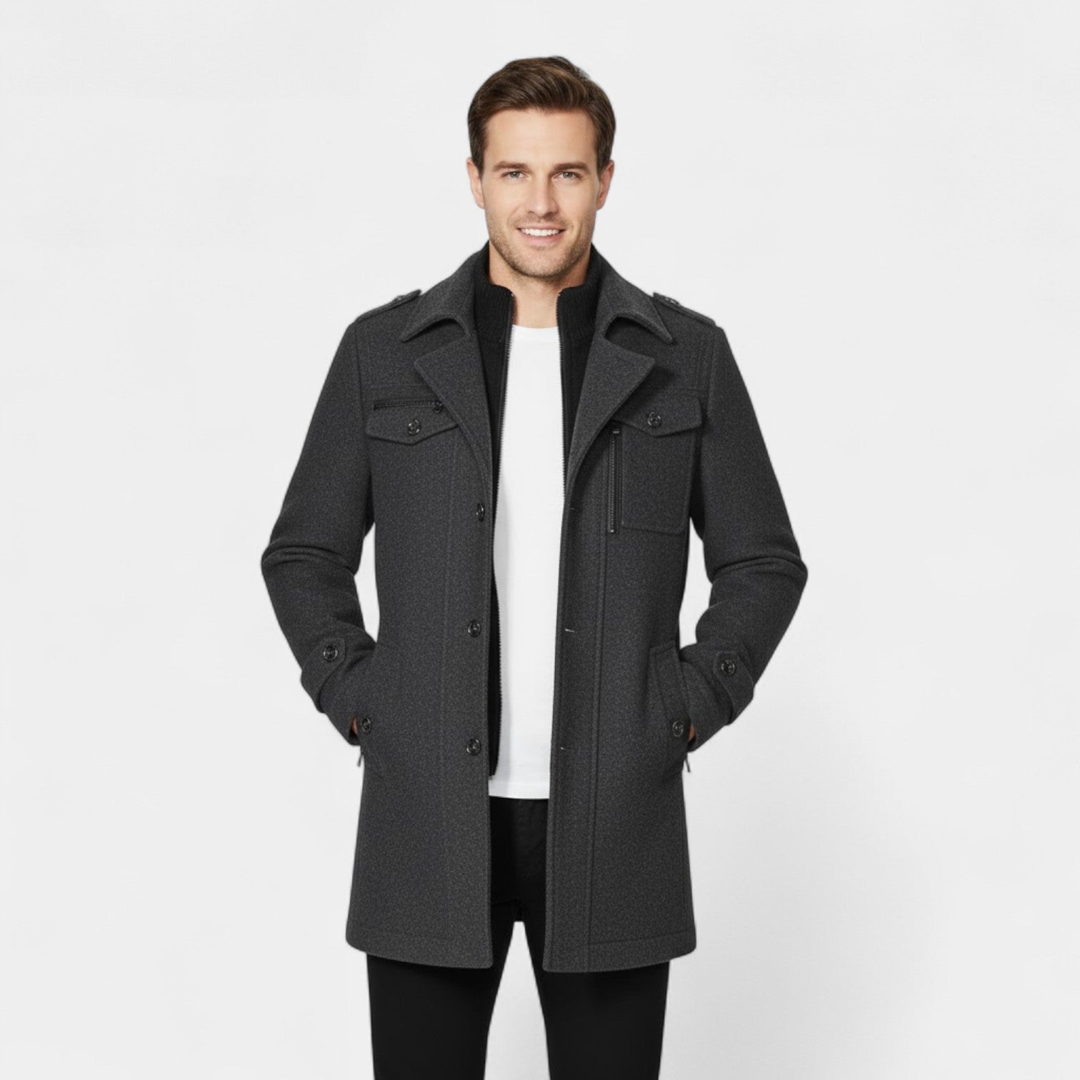 Riche | Manteau homme mi-long en laine