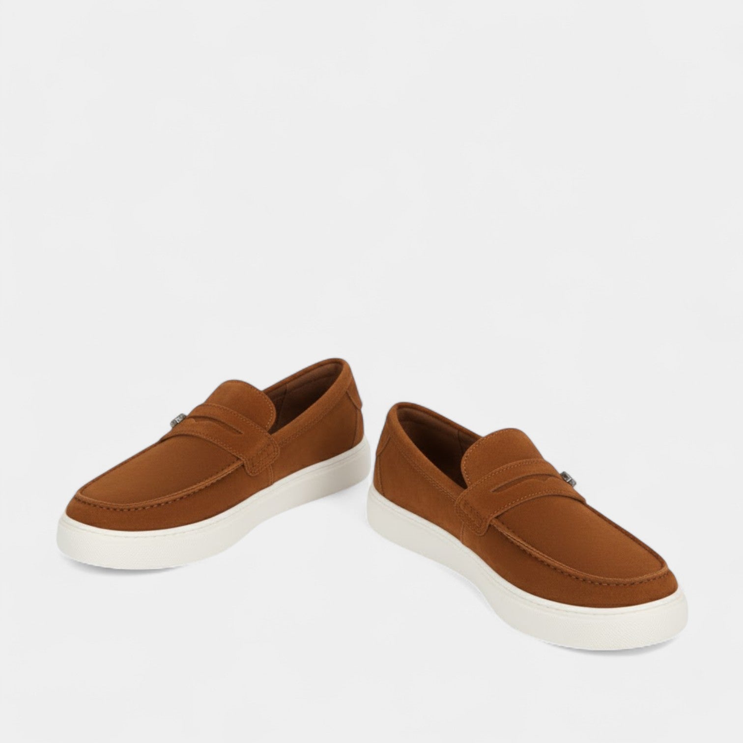 Riche | Mocassins Homme en Cuir Suédé – Semelle Plateau Slip-On
