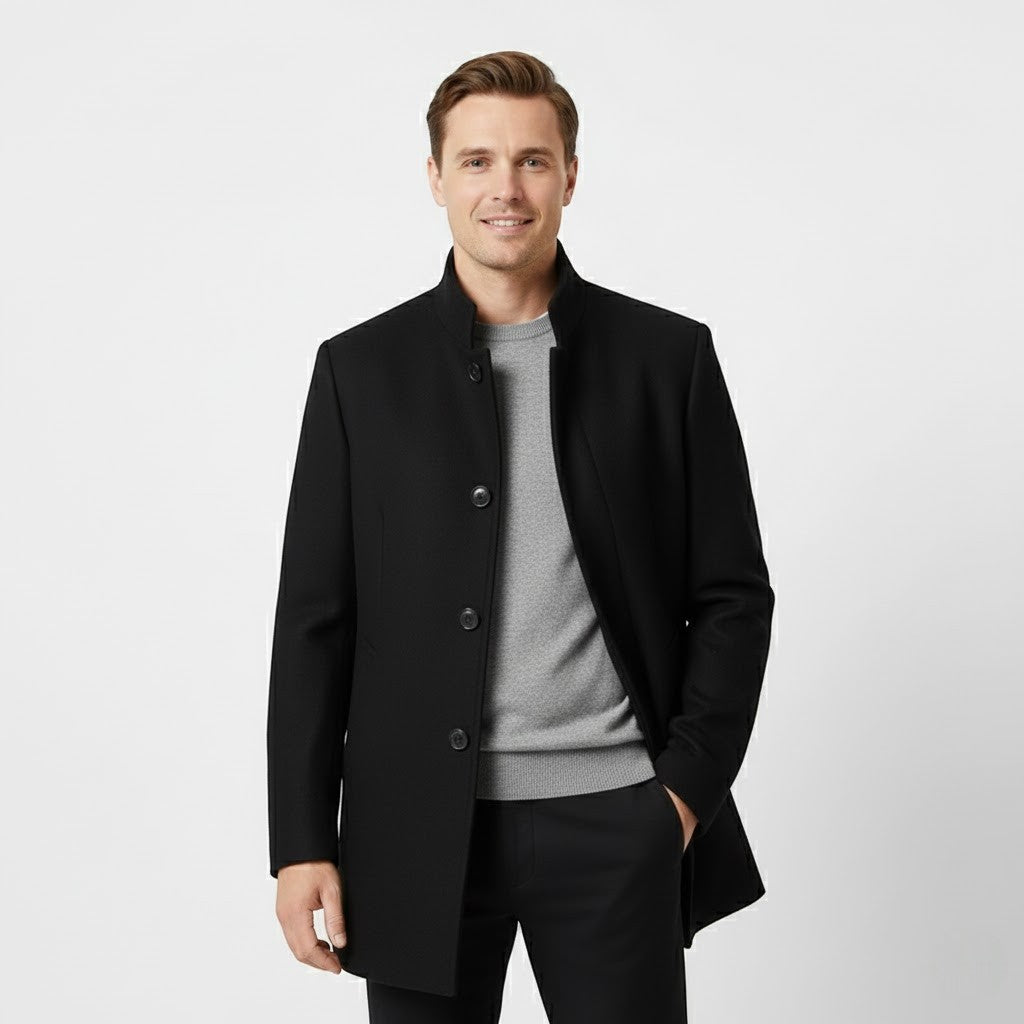 Riche | Manteau homme épaissi en laine mérinos