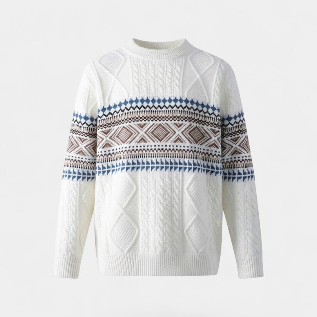 Riche | Pull homme en coton à col rond