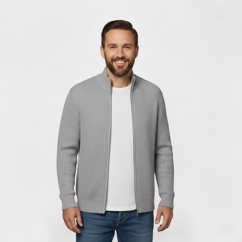 Riche | Men's slim-fit knit cardigan