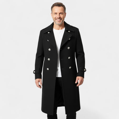 Riche | Manteau homme croisé en laine