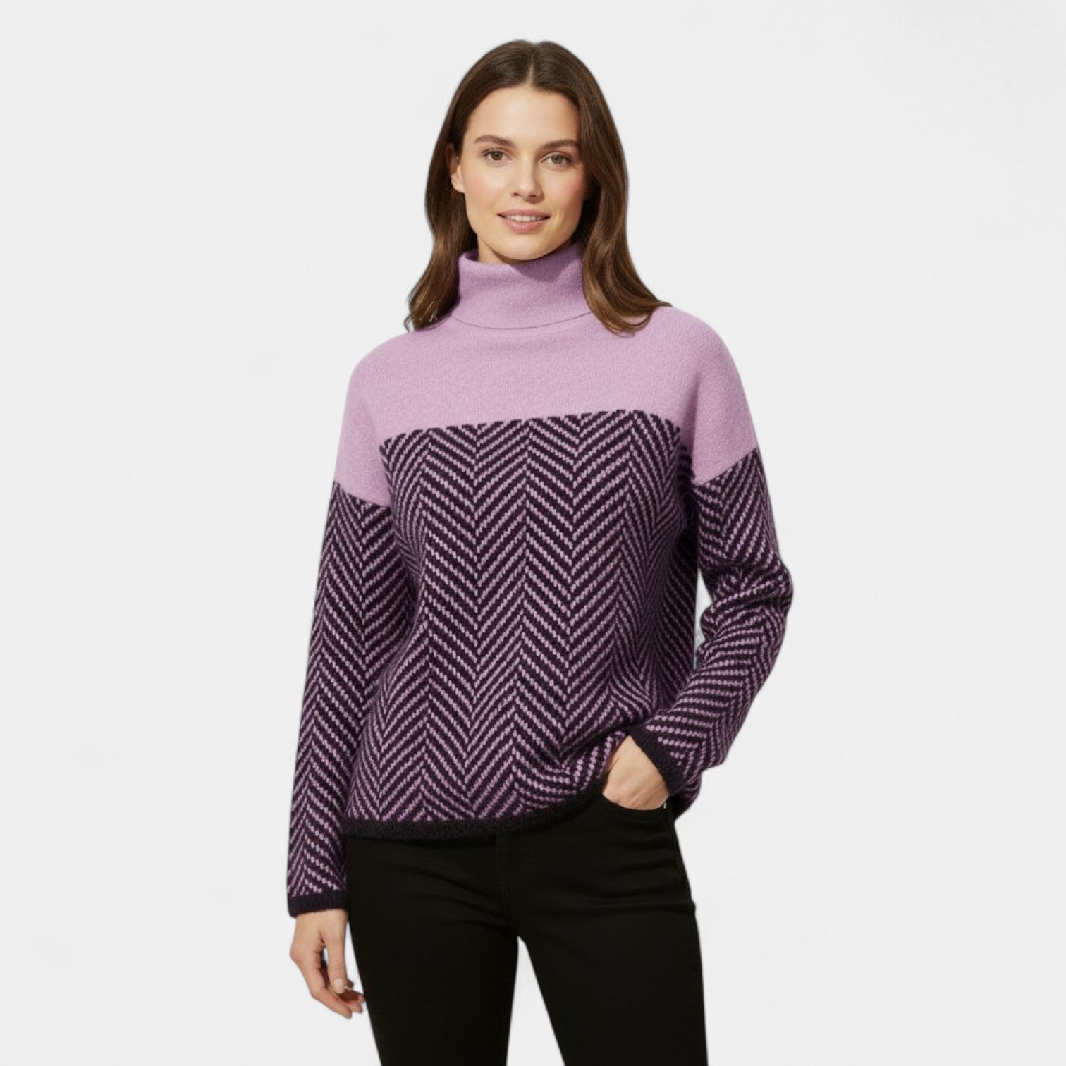 Riche | Pull col roulé femme 100% laine