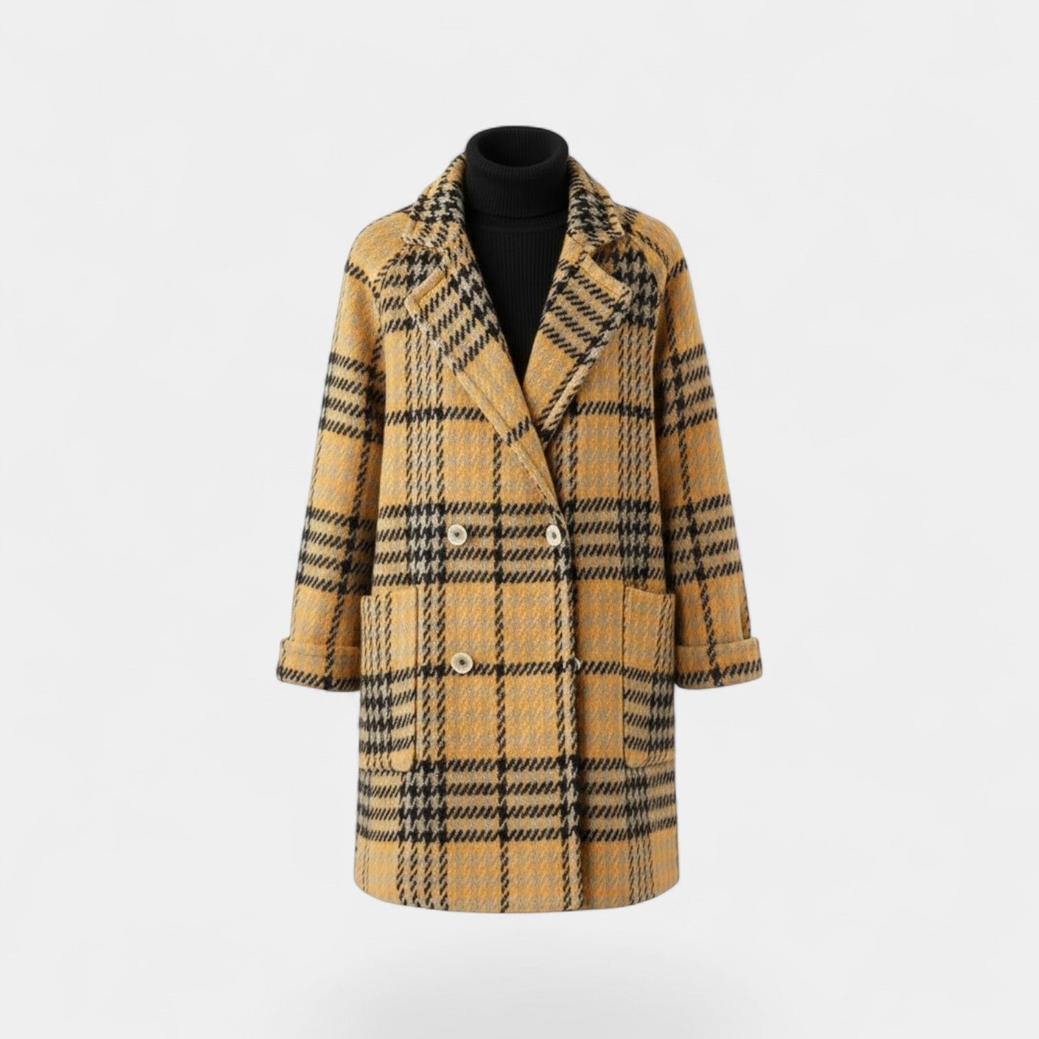 Riche | Manteau Long Femme en Laine à Revers