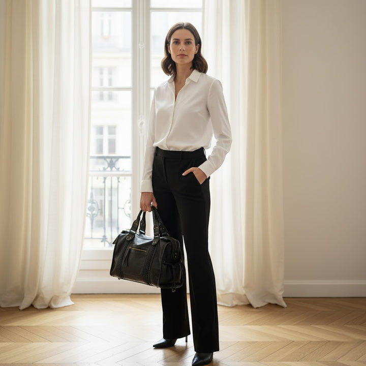 Sac à main femme en cuir véritable – Détail tressé