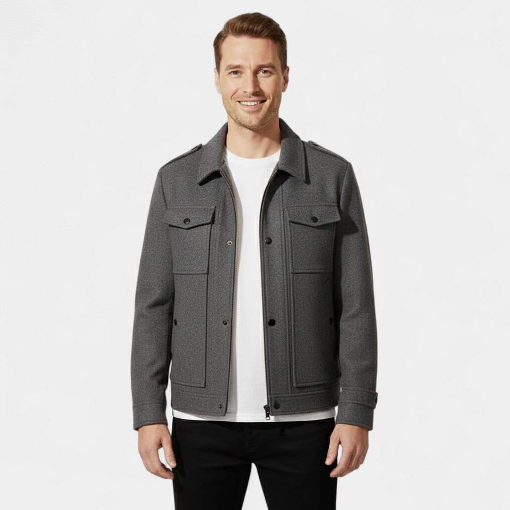 Riche | Manteau homme hiver en coton à revers