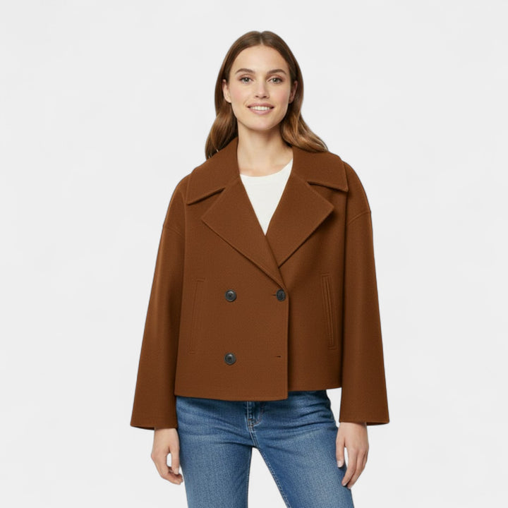 Riche | Women's short double-breasted wool jacket