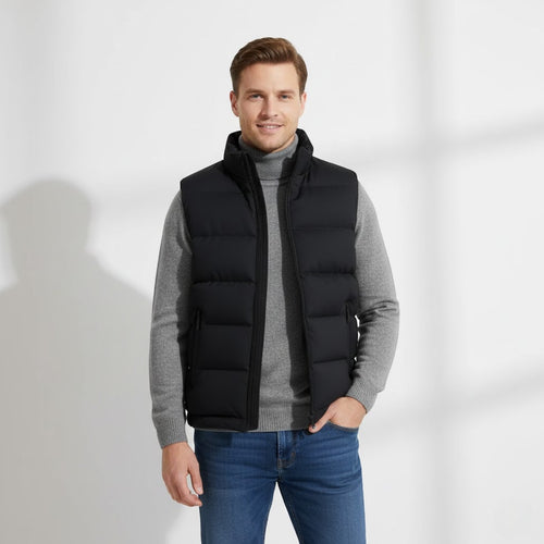 Riche | Gilet sans manches homme coupe ajustée matelassé