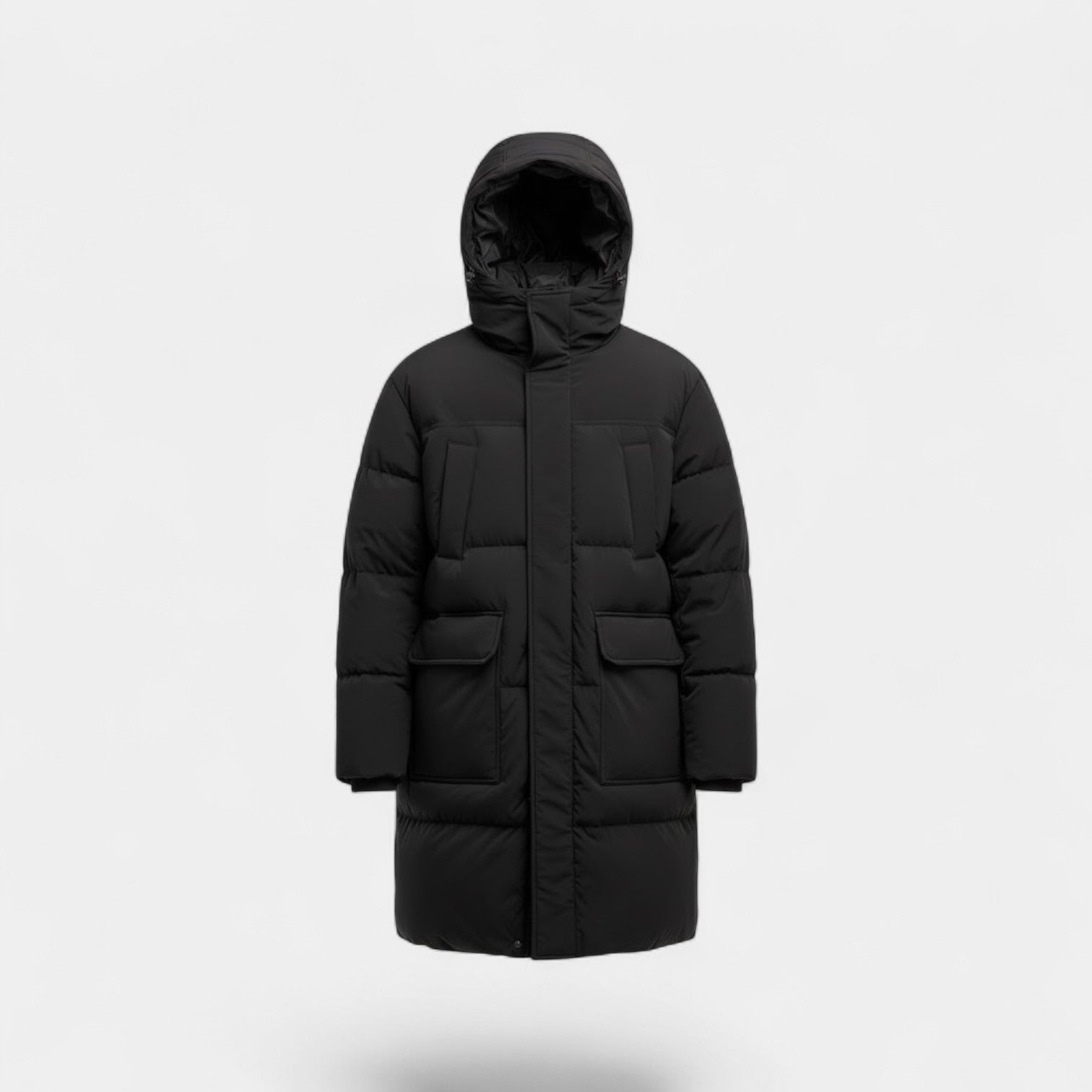 Riche | Manteau d’Hiver Homme – Long Imperméable à Capuche