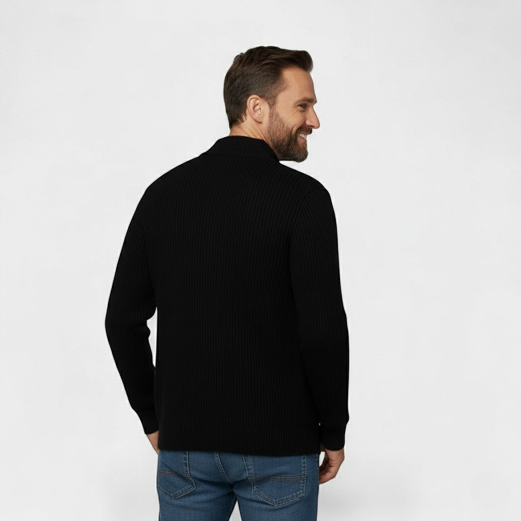 Riche | Men's slim-fit knit cardigan
