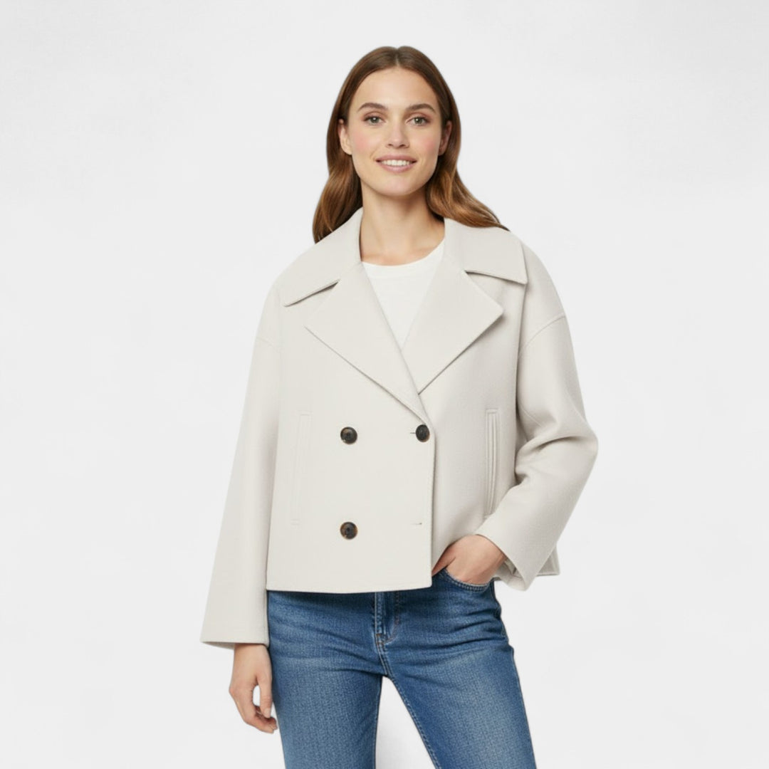 Riche | Women's short double-breasted wool jacket