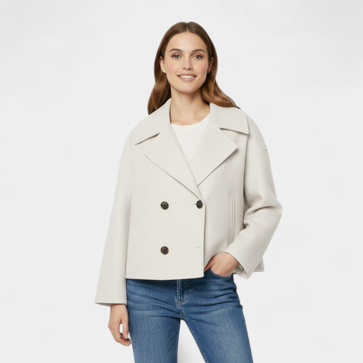 Riche | Women's short double-breasted wool jacket