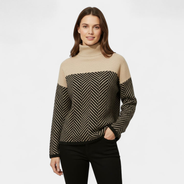 Riche | Rullekravesweater til kvinder i 100 % uld