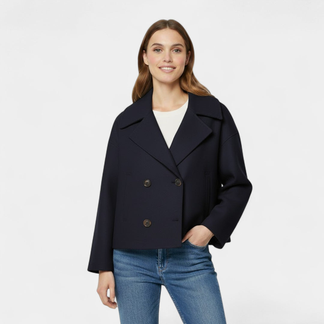 Riche | Women's short double-breasted wool jacket