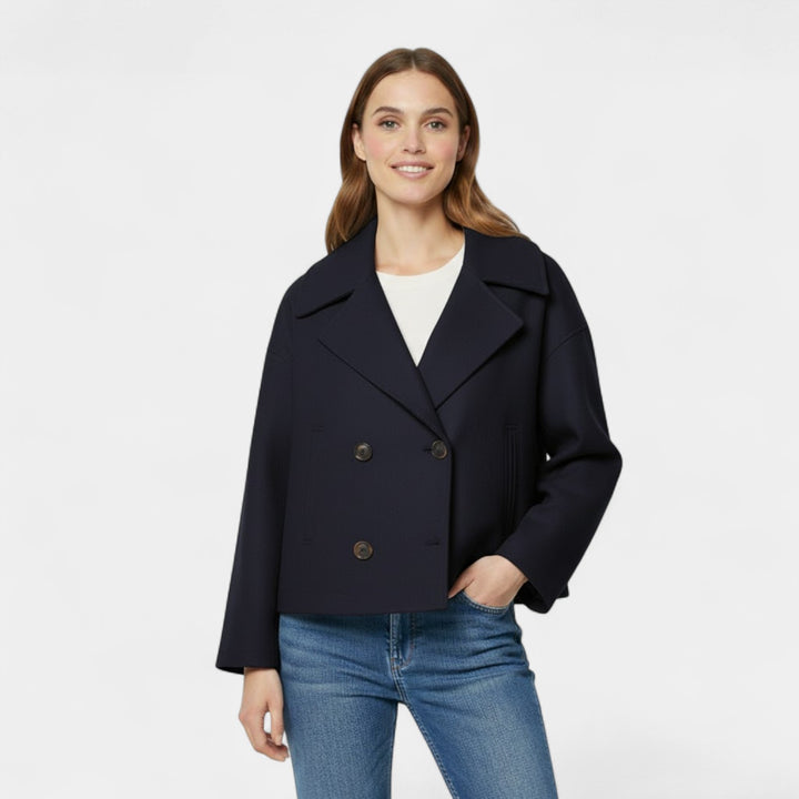 Riche | Women's short double-breasted wool jacket