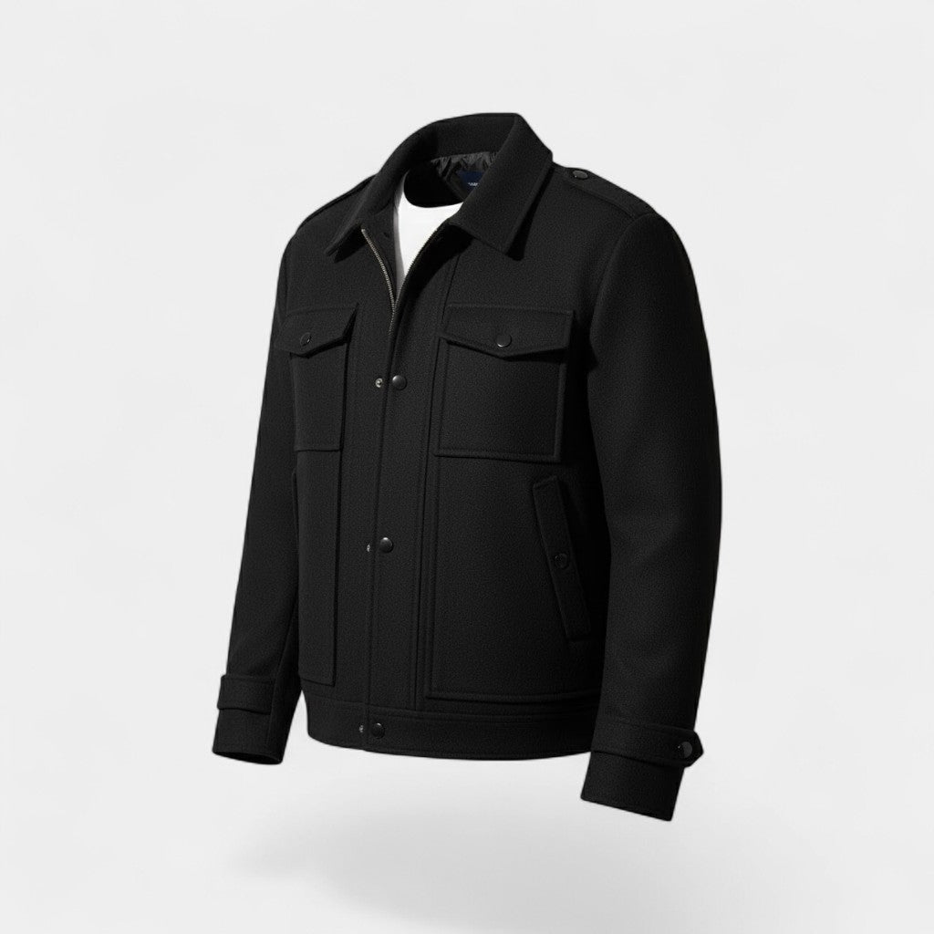 Riche | Manteau homme hiver en coton à revers