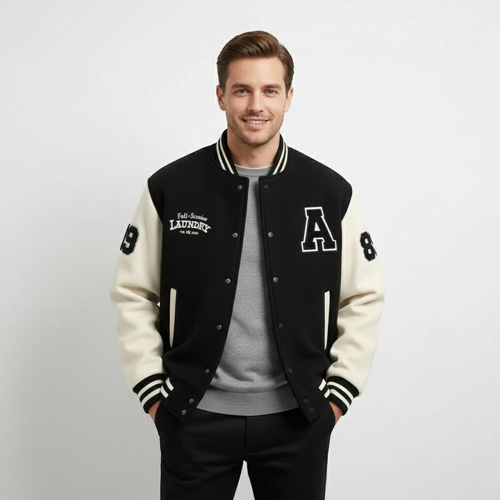Riche | Men's Cashmere Varsity Jacket