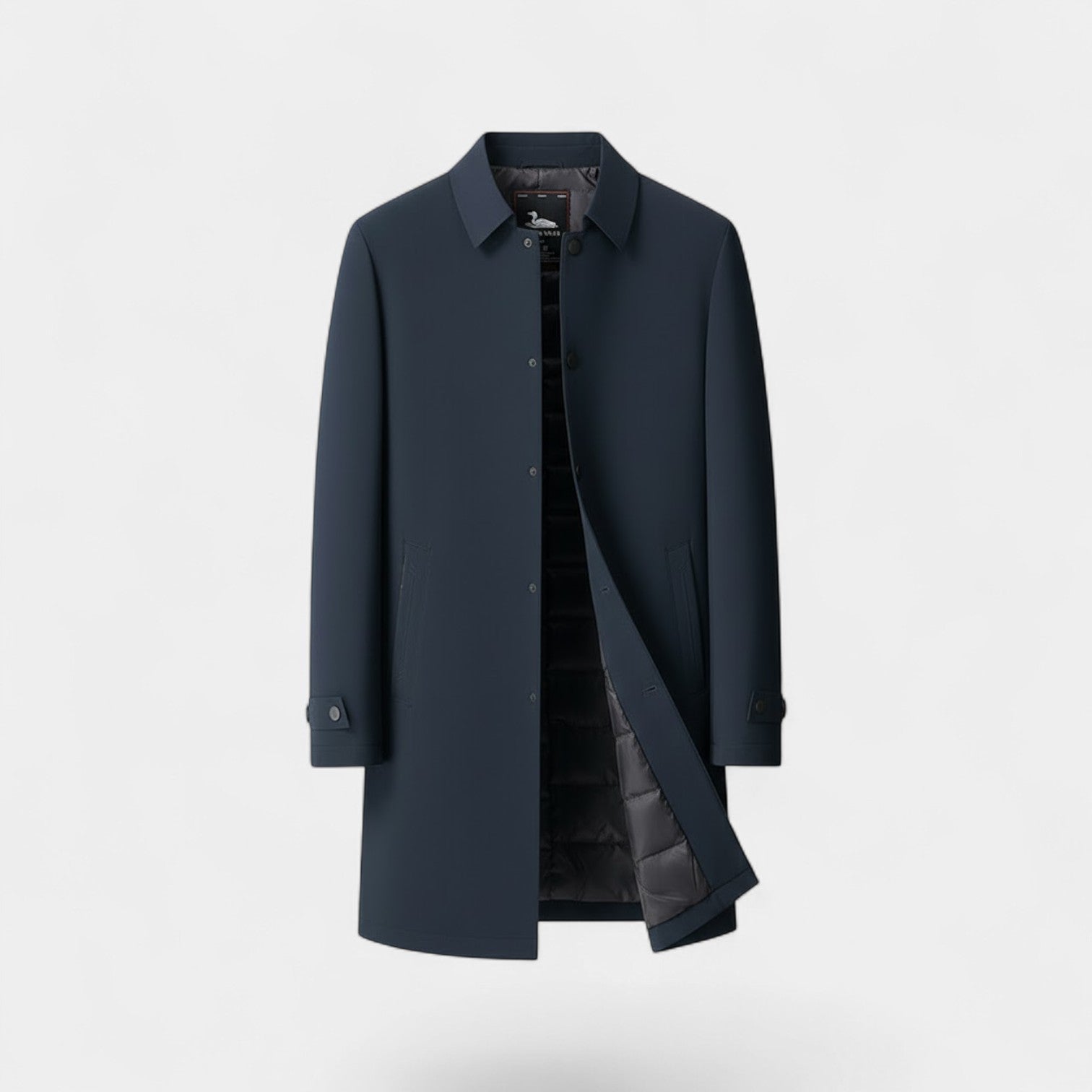 Riche | Veste Homme en Coton – Mi-Longue Imperméable et Doublée Polaire