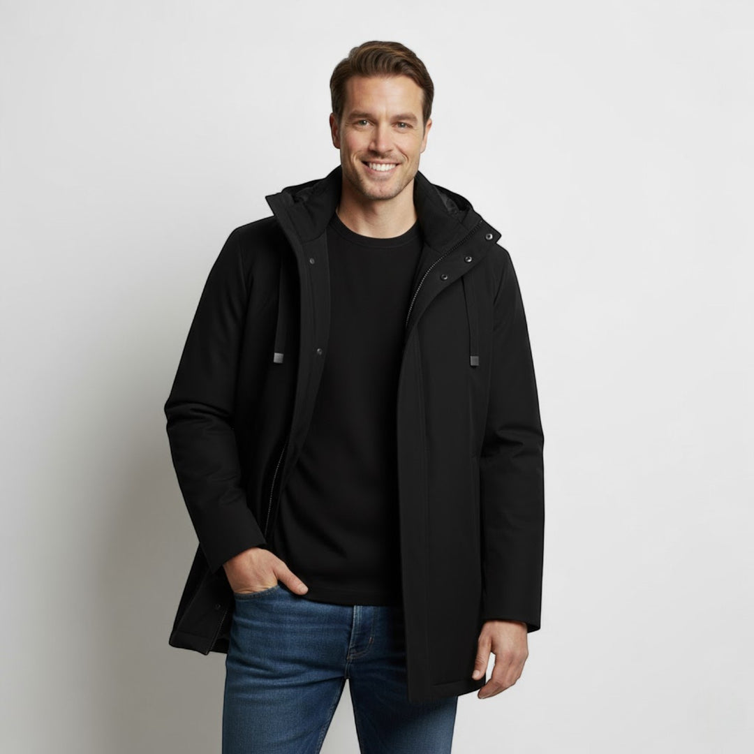 Riche | Herreparka med hætte – Varm vinter-streetwear