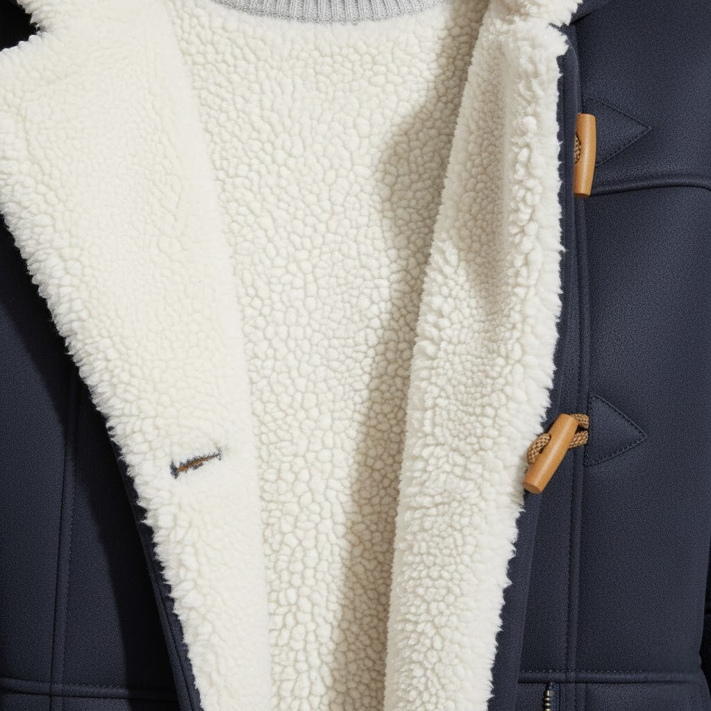 Riche | Veste d’hiver femme à capuche doublée sherpa