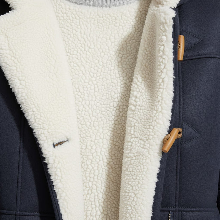 Riche | Winterjacke für Damen mit Kapuze und Sherpa-Futter