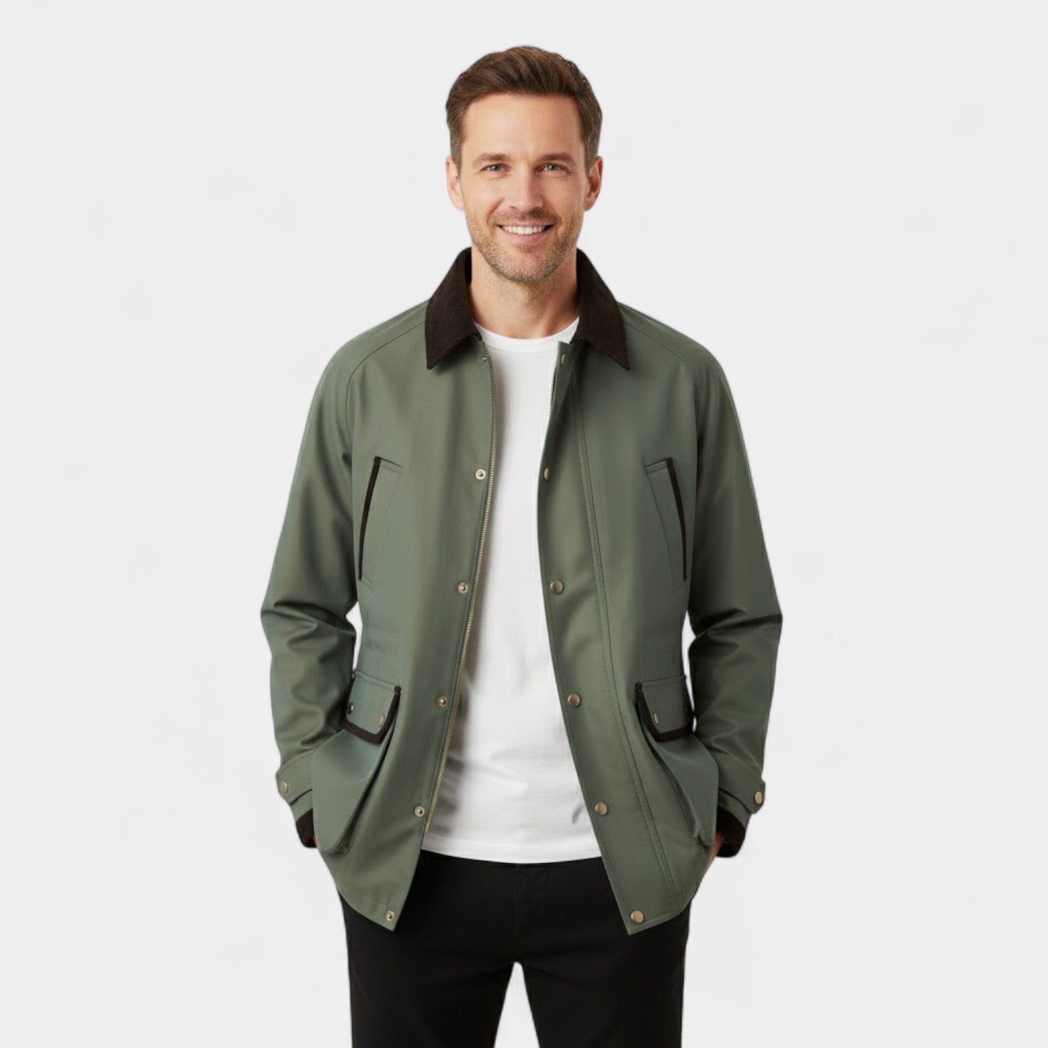 Riche | Veste vintage homme en coton mélangé