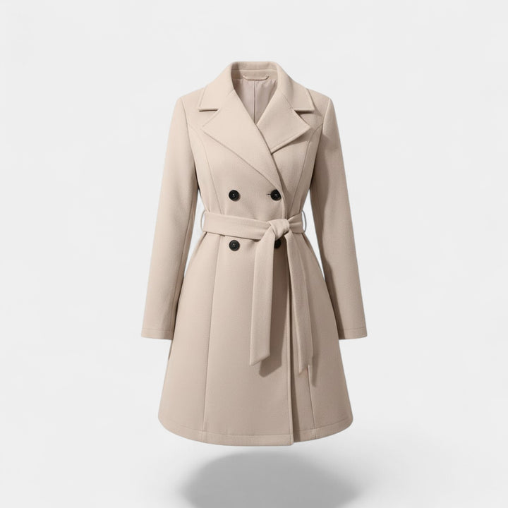 Riche | Long, fitted women's coat in elegant wool