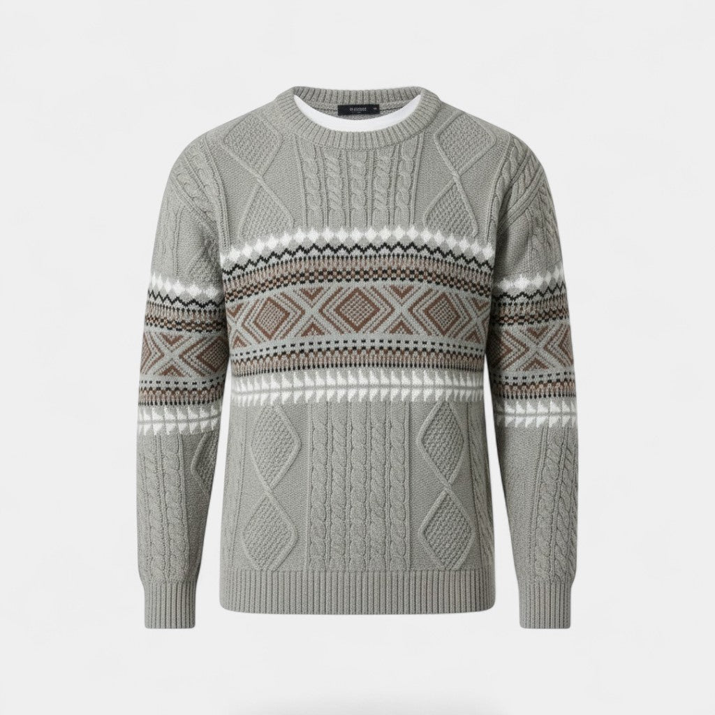 Riche | Pull homme en coton à col rond