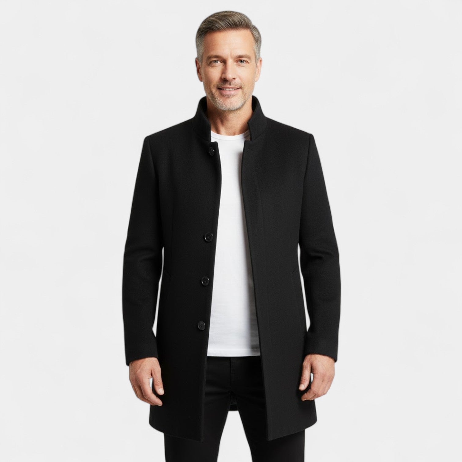 Riche | Manteau Homme en Laine – Long Trench Élégant