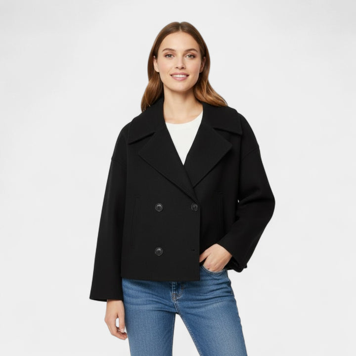 Riche | Women's short double-breasted wool jacket