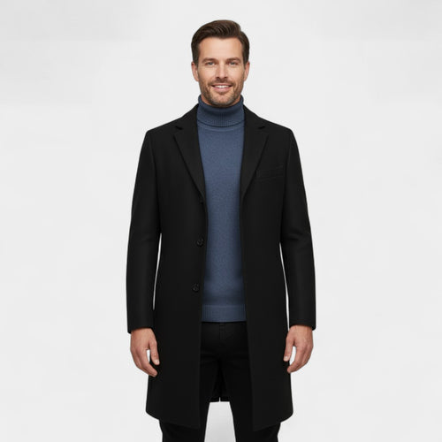 Riche | Manteau trench mi-long homme en laine