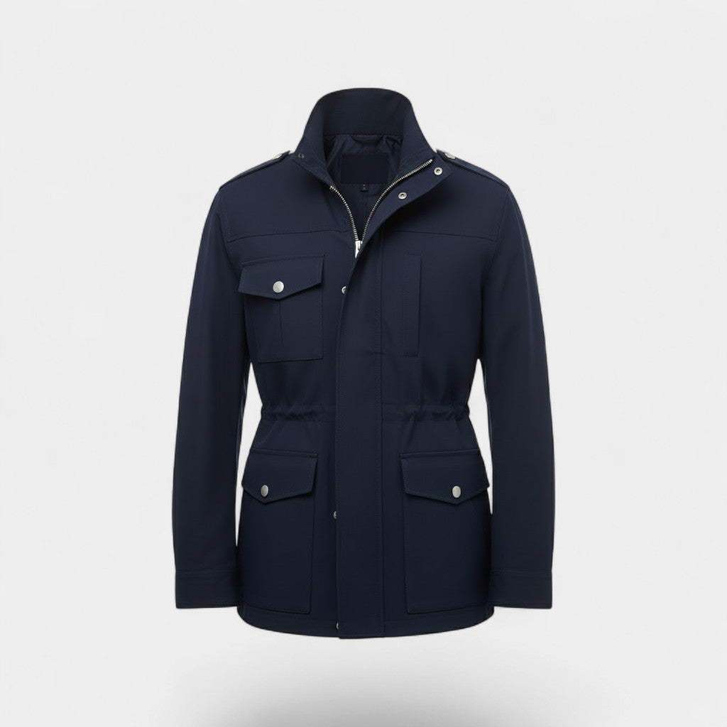 Riche | Manteau vintage homme en coton à col montant