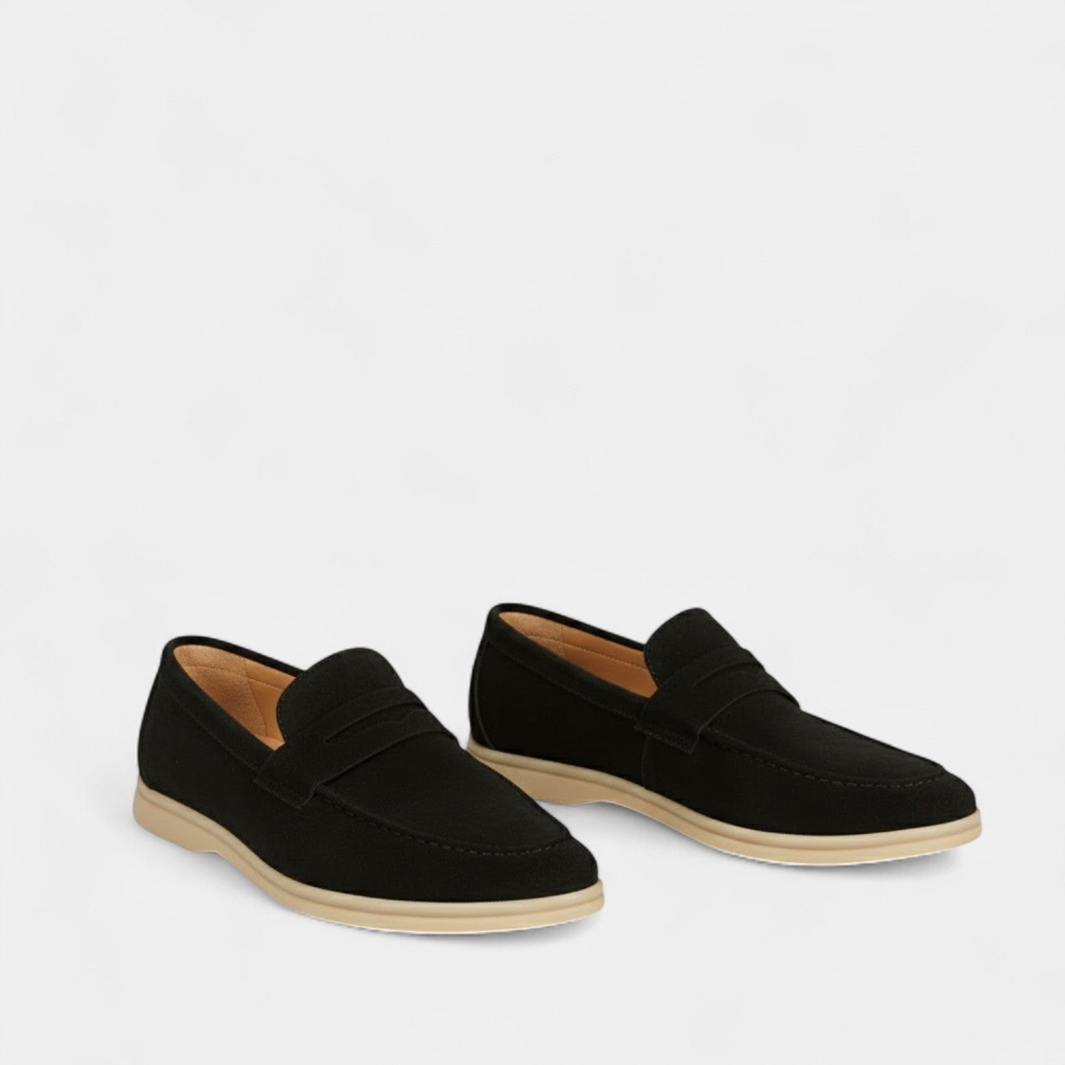 Riche | Mocassins Homme en Cuir Suédé – Slip-On Élégants Doublés