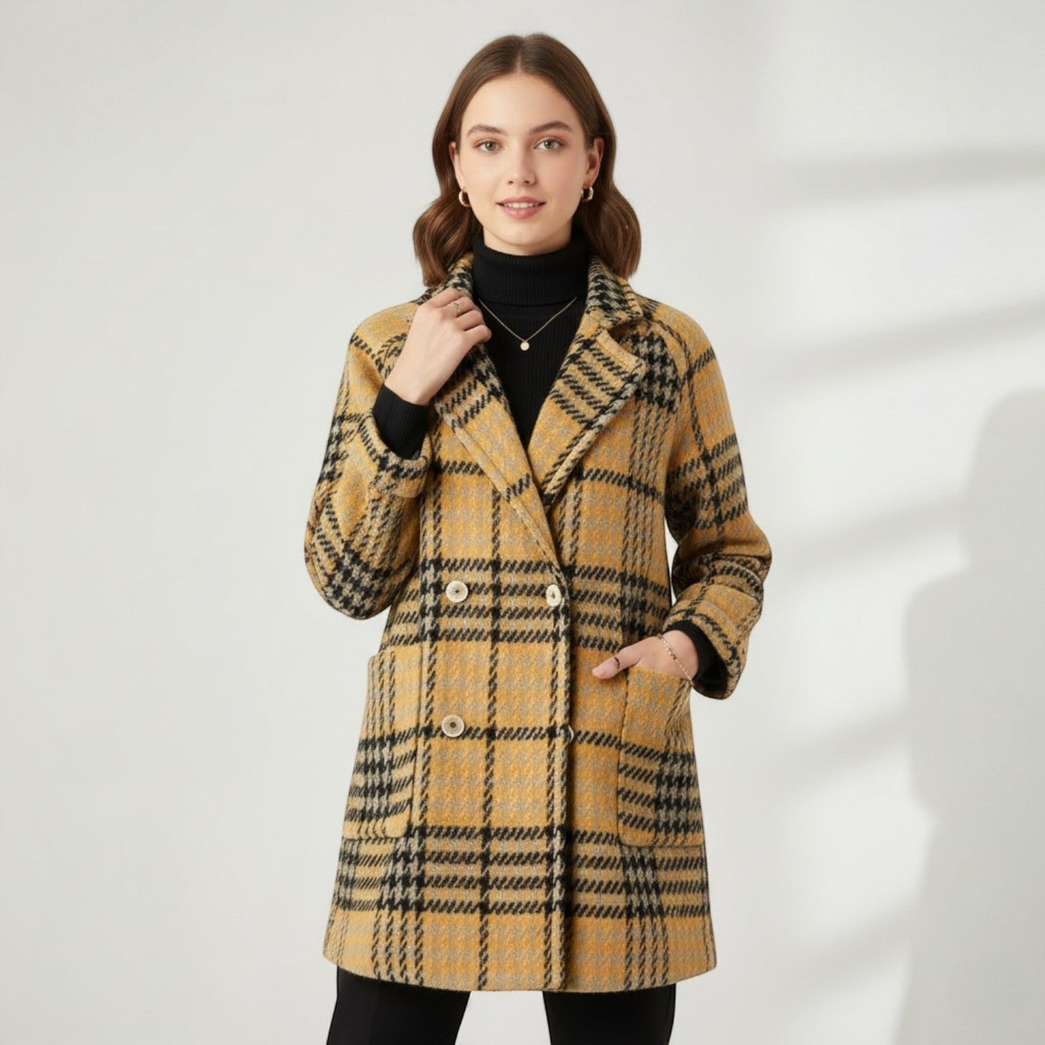 Riche | Manteau Long Femme en Laine à Revers
