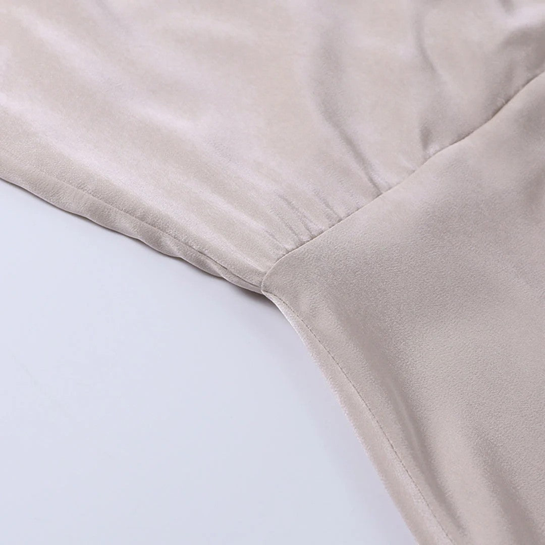 Dame Slipkjole V-hals Slids – Slim Fit Spaghettistropper | Silkeblød Drapé