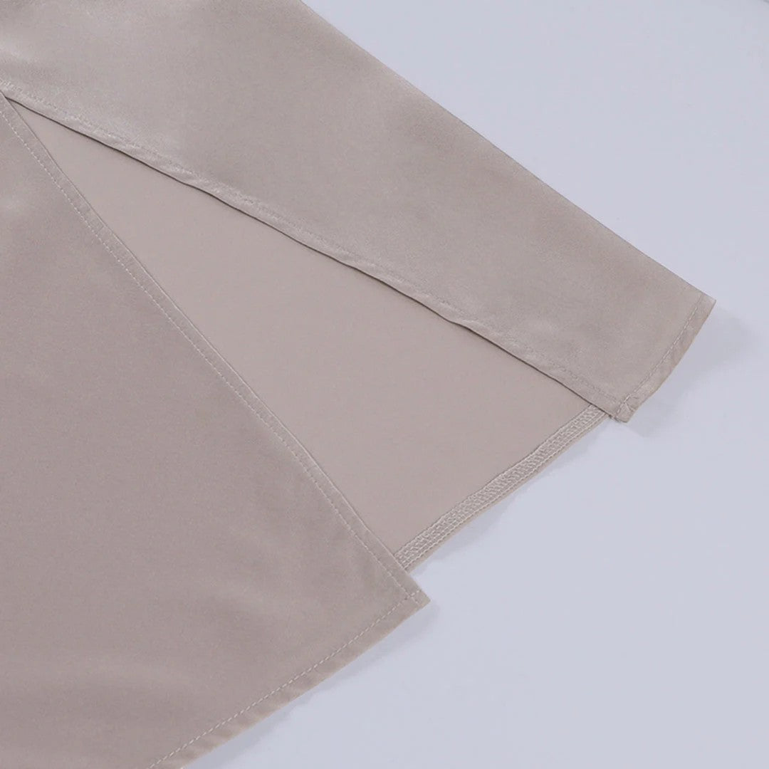 Dame Slipkjole V-hals Slids – Slim Fit Spaghettistropper | Silkeblød Drapé