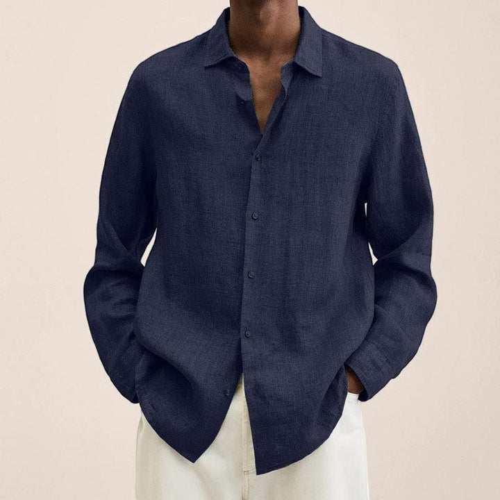 Chemise homme légère en tissu tissé – Manches longues