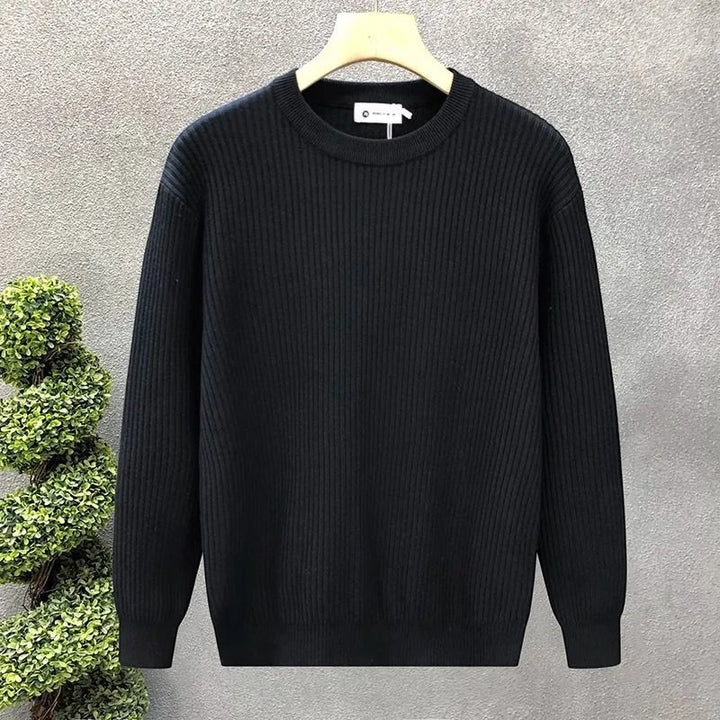 Pull Homme en Maille Épaisse – Coupe Ample Col Rond