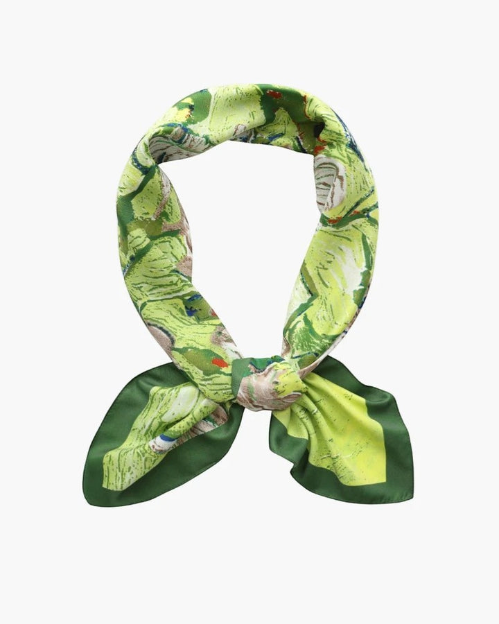 Foulard Carré Femme en Satin de Soie – Écharpe Élégante Polyvalente
