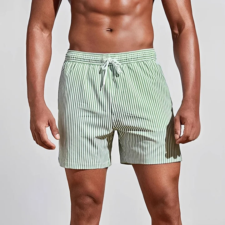 Short de bain homme léger – Taille à cordon coupe décontractée