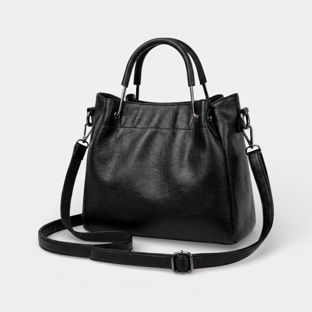 Weiche Leder-Beuteltasche für Damen – Umhängeriemen