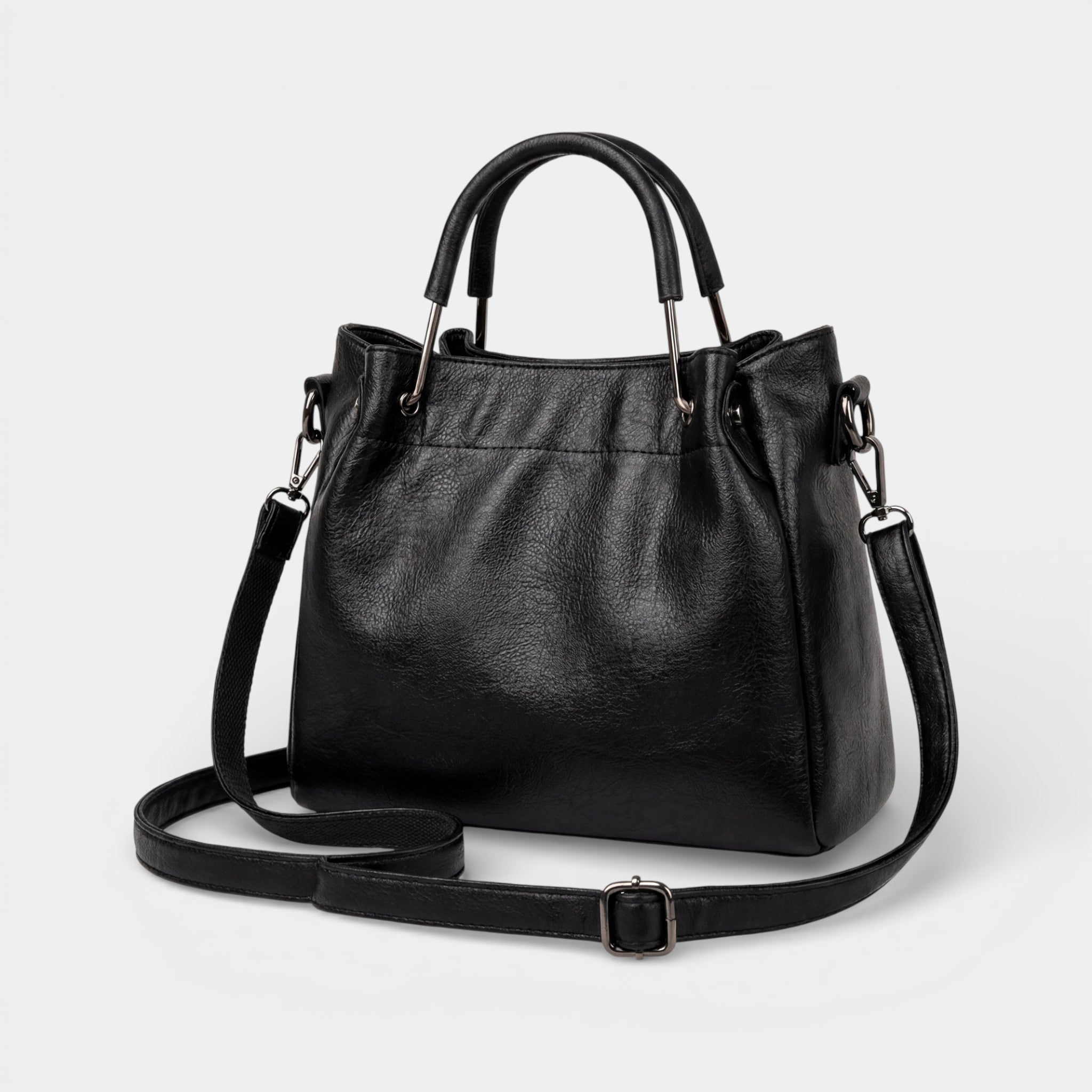 Riche | Sac seau rétro femme en cuir souple