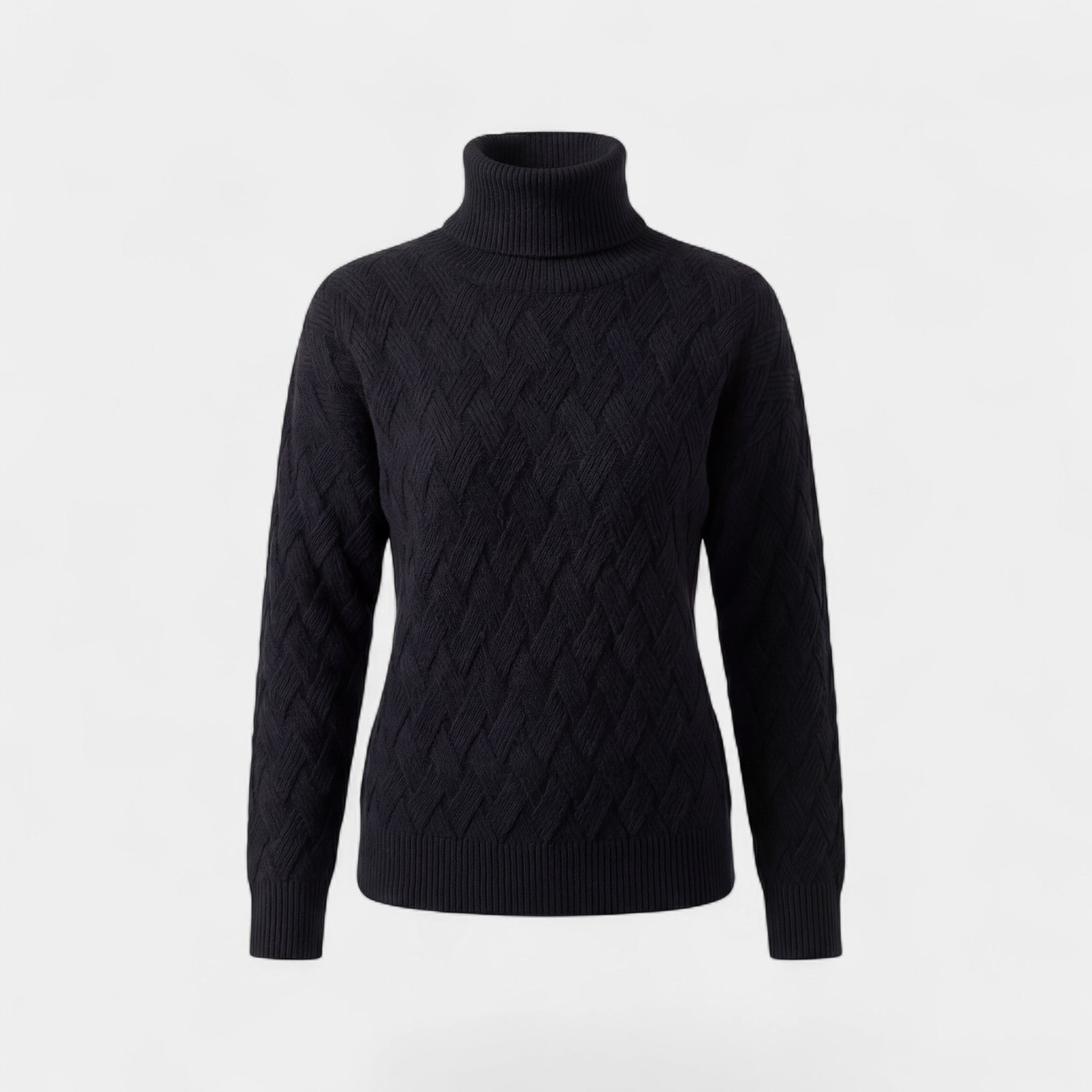 Riche | Pull à col roulé en maille pour femme