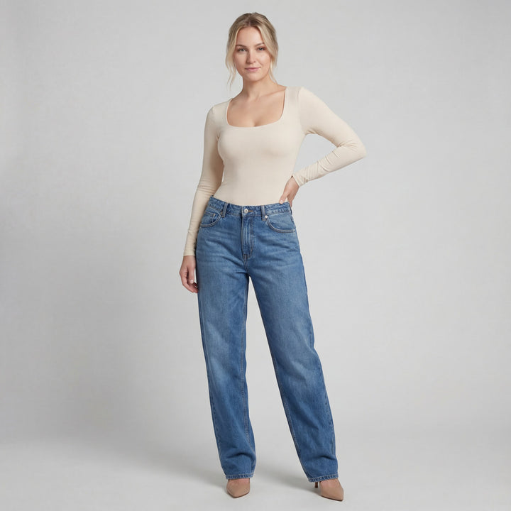 Nahtloser Nylon-Shapewear-Body für Damen – Formende Passform