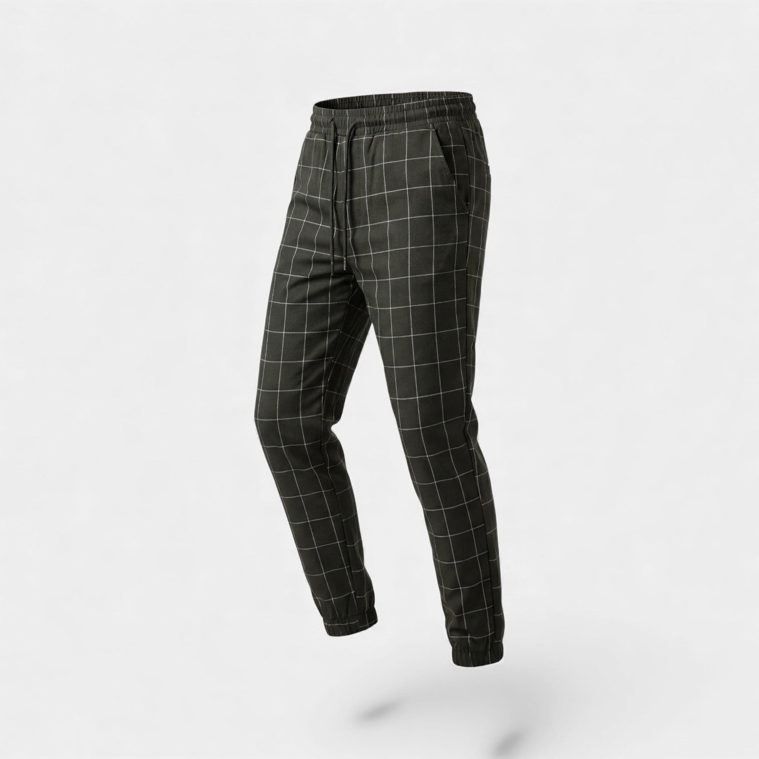 Riche | Pantalon homme en coton à carreaux