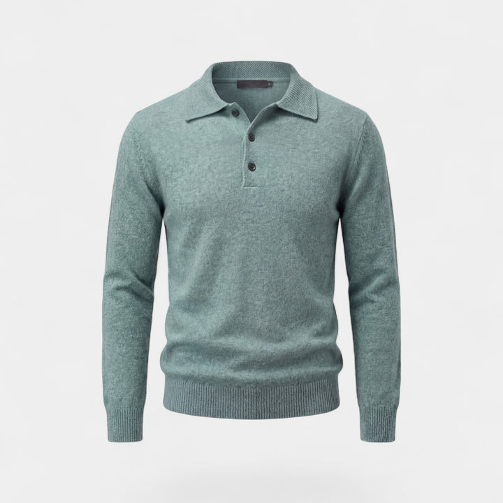 Riche | Men's wool polo sweater